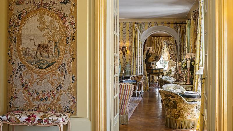 Hotel Villa Gallici Relais Chateau Aix en provence tapisseries