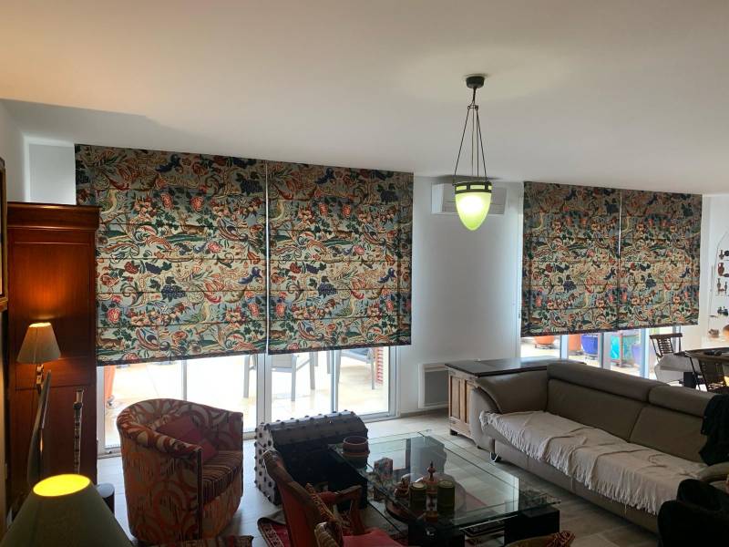 Stores bateaux sur baie vitrée