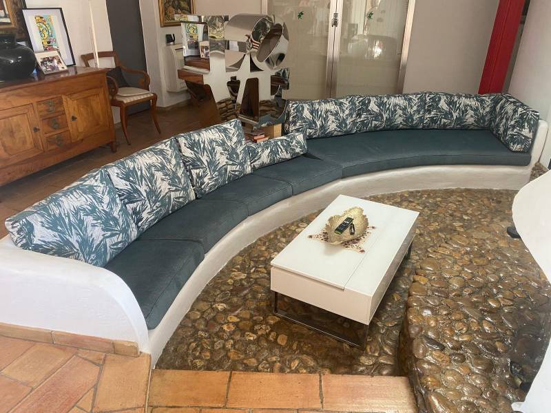 Confection de coussins pour banquette à Ventabren