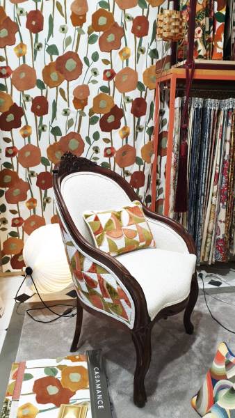 Tissu Casamance Innocent 2025 fauteuil